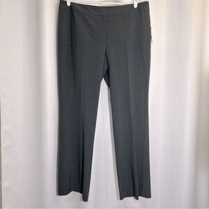 NWT Nine West Granite Grey The Modern Contour Waistband Flare Leg Pants Size 14